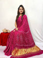 Pure Modal Silk Bandhej Sarees