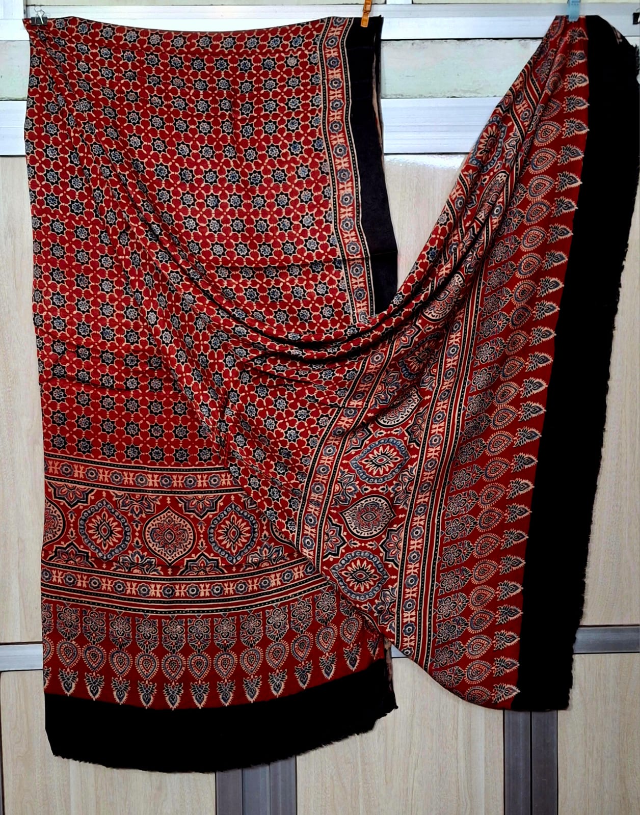 Pure Moda Silk Ajarakh Print Dupatta