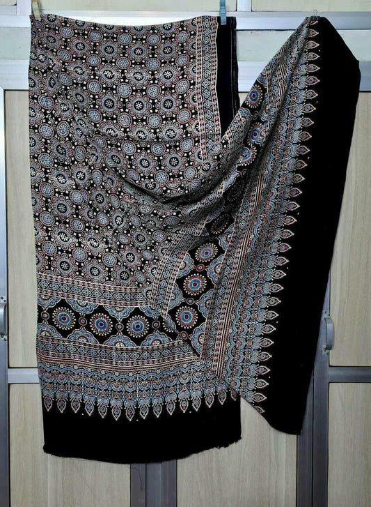 Pure Moda Silk Ajarakh Print Dupatta