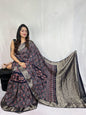 Pure Dola Silk Ajarakh Print Sarees