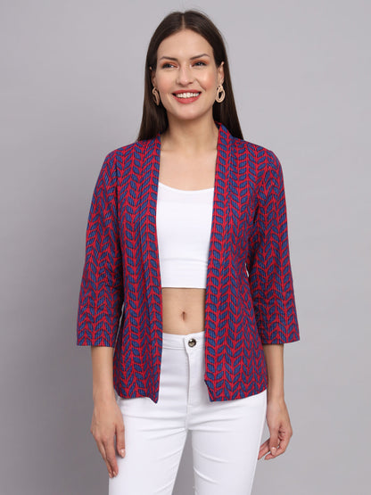 Pink Cotton Kantha Jacket Shrug