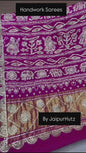 Exquisite Hand Gota Patti Pure Gajji Silk Saree
