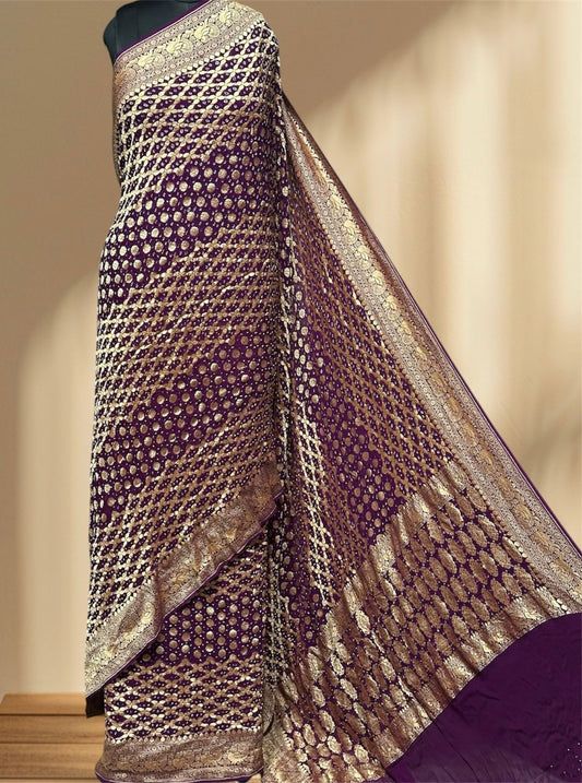 Pure Georgette Sarees by Jaipur hutz