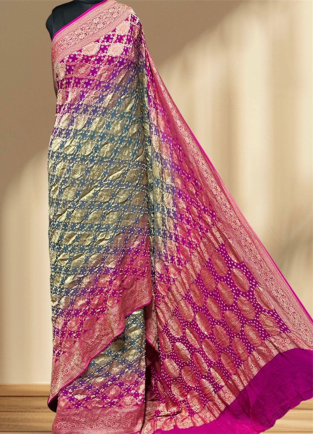 Pure Georgette Sarees by Jaipur hutz
