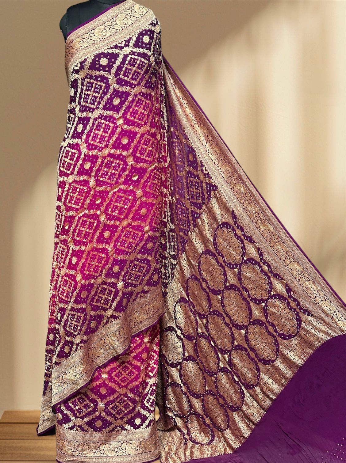 Pure Georgette Sarees by Jaipur hutz