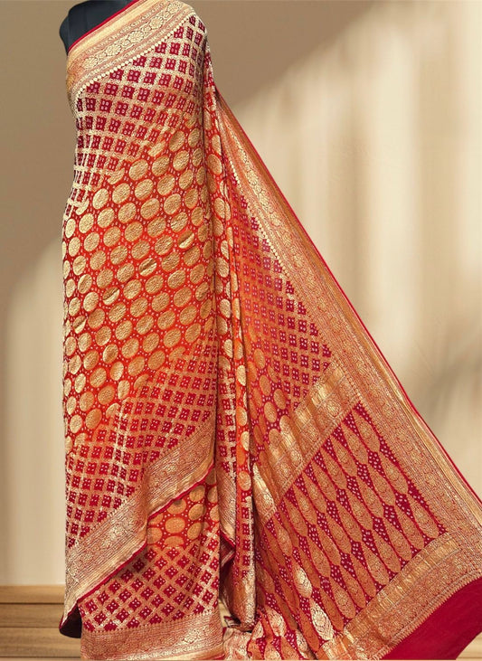 Pure Georgette Sarees by Jaipur hutz