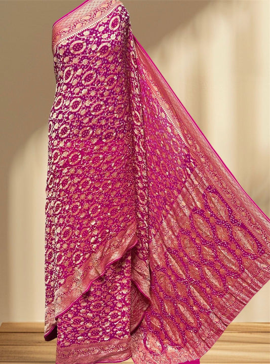 Pure Georgette Sarees by Jaipur hutz