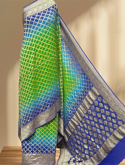 Pure Georgette Sarees by Jaipur hutz