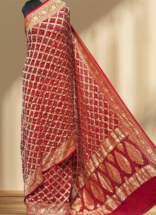 Pure Georgette Sarees by Jaipur hutz