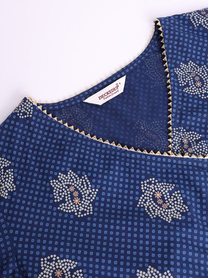 Blue Angrakha Style Co-Ord Set