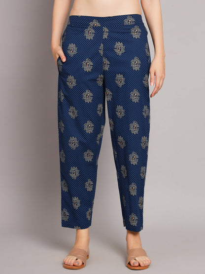 Blue Angrakha Style Co-Ord Set
